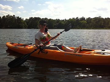 One of my favorite past times: kayaking.